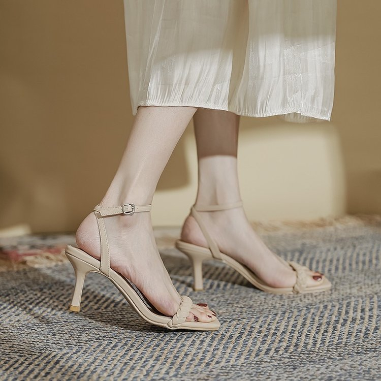 Giày Sandal Cao Gót Thời Trang Thanh Lịch Cho Nữ