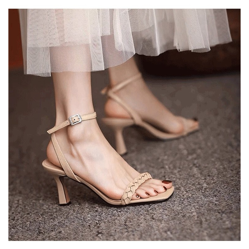 Giày Sandal Cao Gót Thời Trang Thanh Lịch Cho Nữ