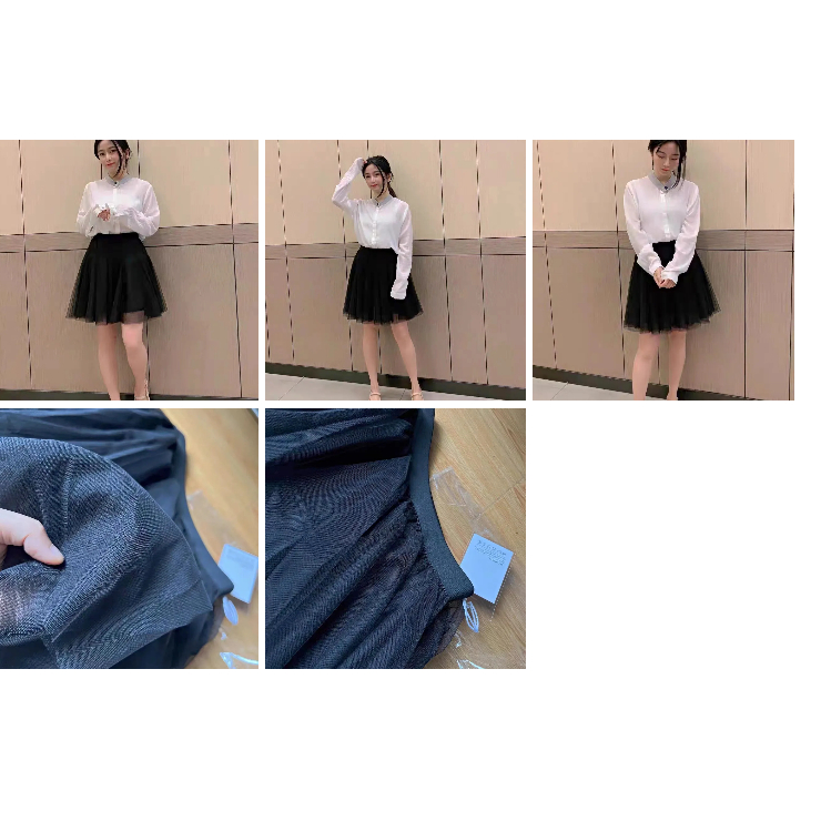 Chân Váy Lưới Chữ A Lưng Cao 20% Dáng Ngắn Thời Trang Mùa Hè Hàn Quốc  Cho Nữ