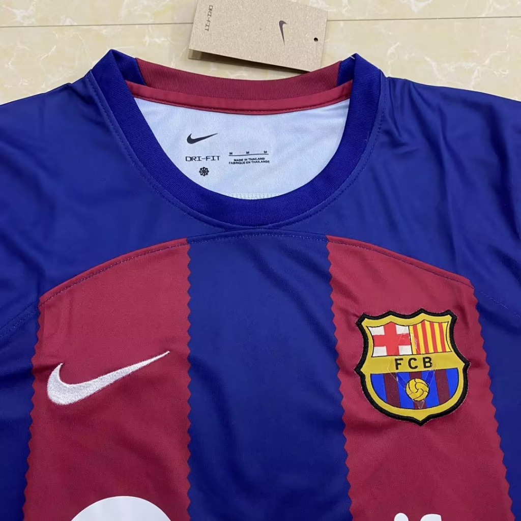 Áo Thun Thể Thao Đá Banh Sân Nhà Câu Lạc Bộ Barcelona S-4XL 2023 / 24 2324