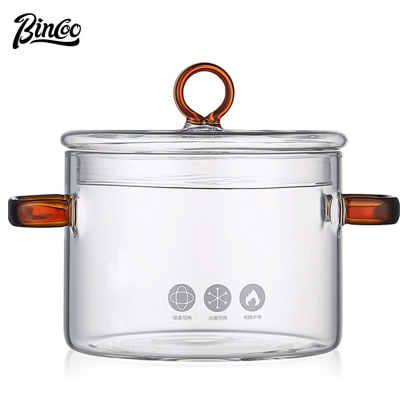 Bình Đựng Trà Bằng Thủy Tinh Chịu Nhiệt Cao 1.5L Có Nắp Đậy Tiện Dụng