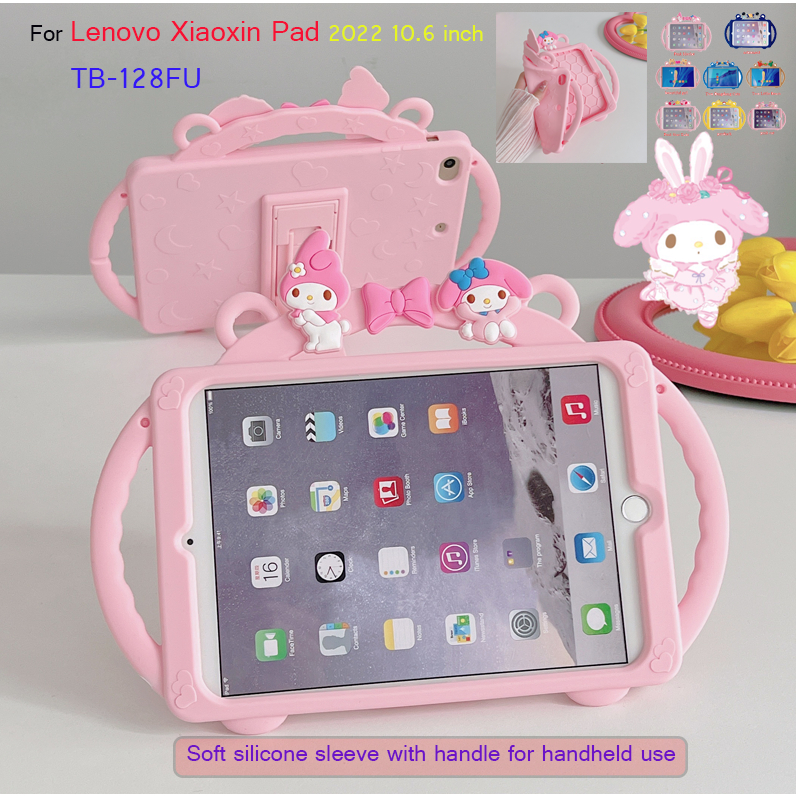 Case For Lenovo Xiaoxin Pad 2022 10.6 inch TB-128FU Tablet cute rabbit portable Case soft glue shockproof Support adjustment Cover