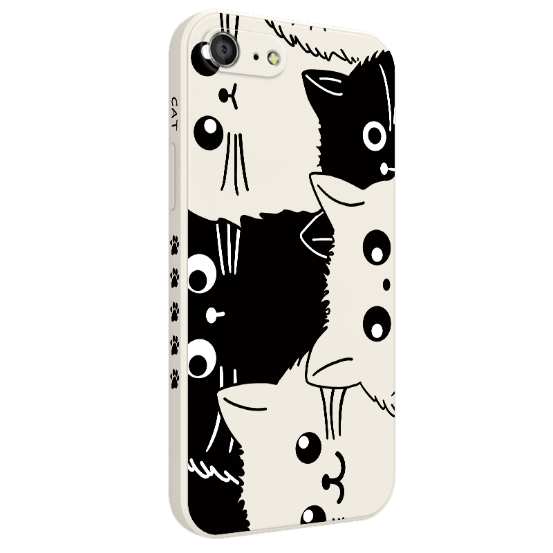 Ốp Điện Thoại Silicon Dẻo Họa Tiết Chú Mèo Dễ Thương Cho IPhone SE2 8 7 6 6S Plus SE 2020