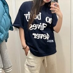 Áo Thun Tay Ngắn Dáng Rộng Phong Cách Retro Mỹ Thời Trang Mùa Hè Cho Nữ