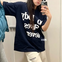 Áo Thun Tay Ngắn Dáng Rộng Phong Cách Retro Mỹ Thời Trang Mùa Hè Cho Nữ