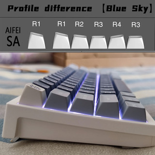 Salon keycaps SA profile Doubleshot ABS keycap set 172keys