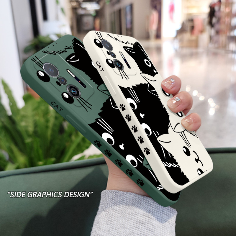 Ốp Điện Thoại Họa Tiết Mèo Dễ Thương Cho xiaomi mi 13t 12t 11t 10t pro lite mi 9t pro