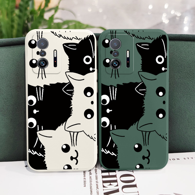 Ốp Điện Thoại Họa Tiết Mèo Dễ Thương Cho xiaomi mi 13t 12t 11t 10t pro lite mi 9t pro