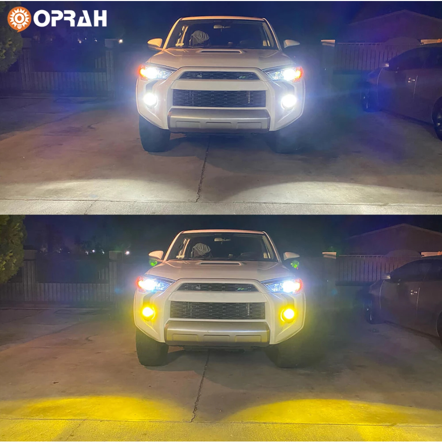 Set 2 Đèn Pha LED H11 H3 H7 881 H27 9006 HB4 3030 24SMD 12V 6000K Dành Cho Ô Tô