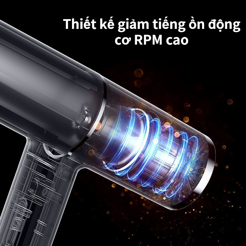 Máy Sấy Tóc Công Suất Cao Không Gây Tiếng Ồn Màu Xanh Dương Nhạt