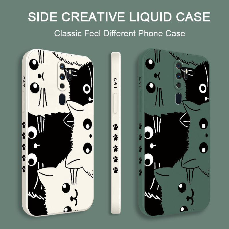 Ốp Điện Thoại Họa Tiết Chú Mèo Dễ Thương Dành Cho OPPO A9 A5 2020 A83 A94 4G A5 A3S A5S