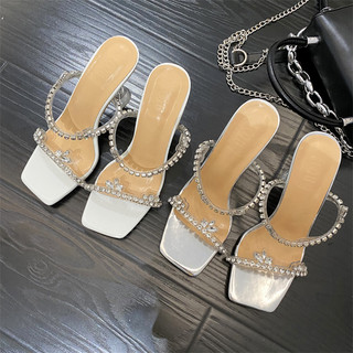 Giày cao gót mũi vuông size 35-39 inch 3.94 inch thời trang dành cho nữ