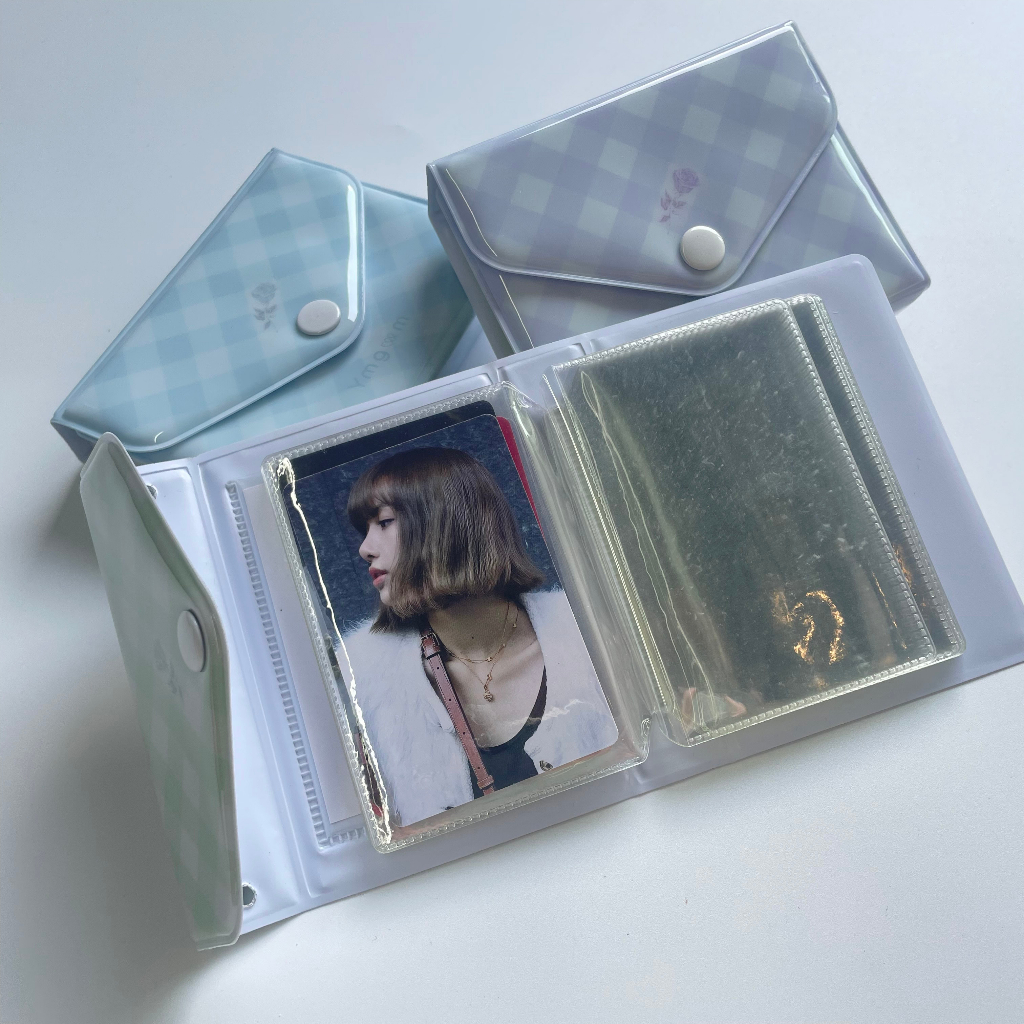 Album Ảnh 3inch Cầm Tay 40 Ngăn Bằng PVC 30cm Phối Chuỗi Ngọc Trai Trang Trí Bảo Vệ Sách Ảnh