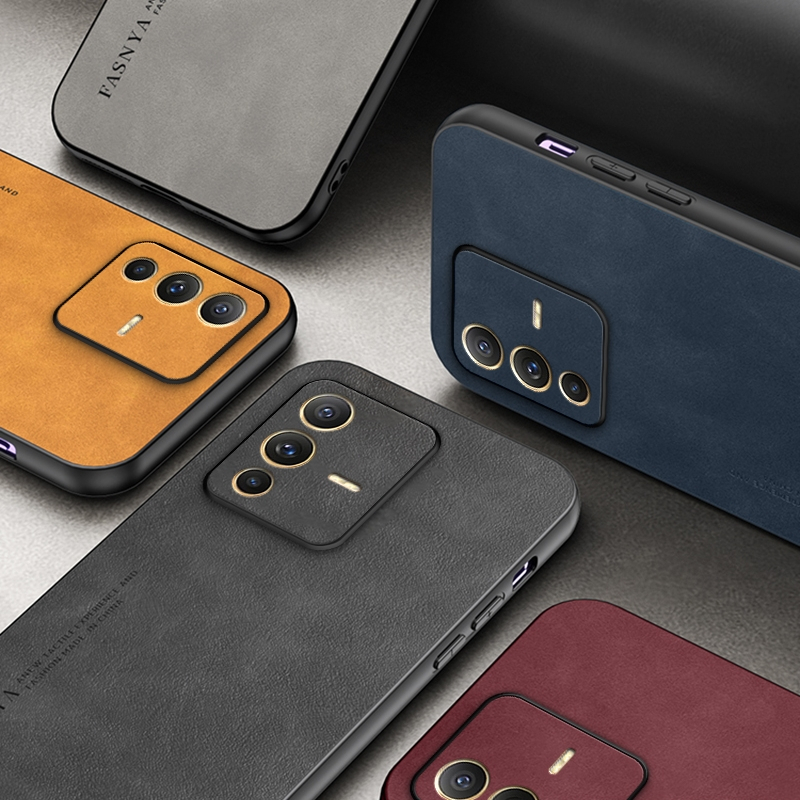 ốp lưng điện thoại kinh doanh Cashmere Tương thích với Cho VIVO S12 S12 PRO S10 S10Plus S10E S9 S9E S7 S6 S5 V23 V23PRO(5g) Ốp cứng PC bảng nối đa năng chống vân tay đơn giản case