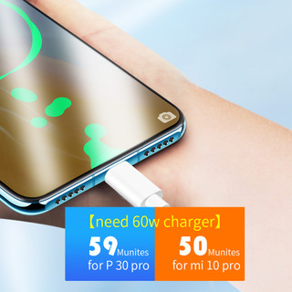 Cáp Sạc Nhanh pffee pd 60w 5a usb type c Sang type c