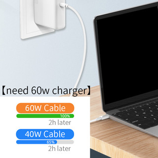 Cáp Sạc Nhanh pffee pd 60w 5a usb type c Sang type c