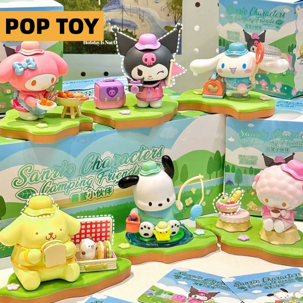 Sanrio Mô Hình Nhân Vật Bạn Bè Cắm Trại Dễ Thương Làm Quà Tặng Cho Bạn Bè