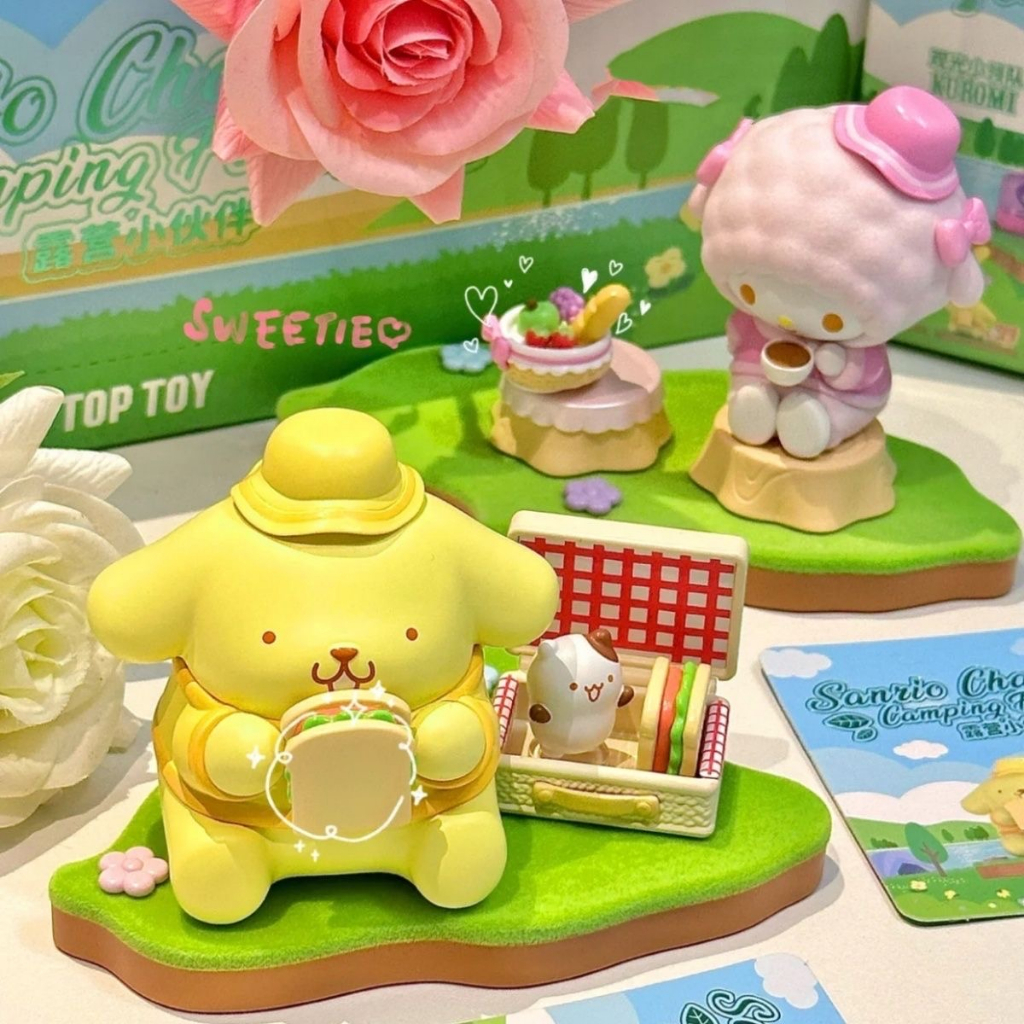 Sanrio Mô Hình Nhân Vật Bạn Bè Cắm Trại Dễ Thương Làm Quà Tặng Cho Bạn Bè