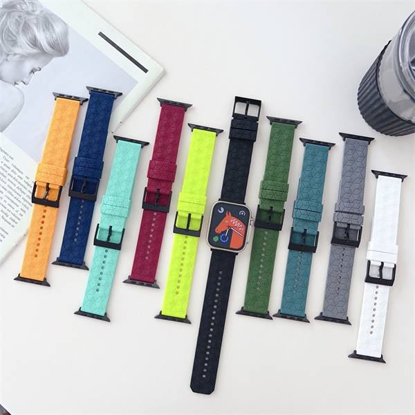 Dây Đeo Silicon Màu Trơn Mẫu Mới Cho iWatch 7 / 6 / 5 / 4 / 3 / 2 / 1 / SE Generation 38 / 40 / 41 / 42 / 44 / 45
