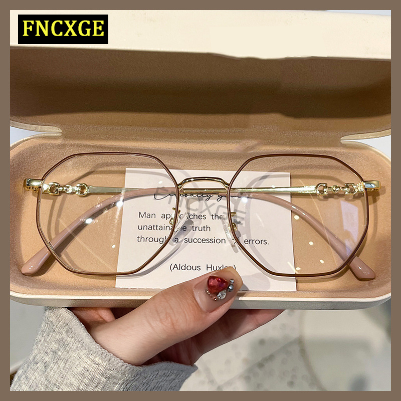 FNCXGE Anti Blue Light Blocking Women Myopia Glasses Frames Computer Optical Prescription