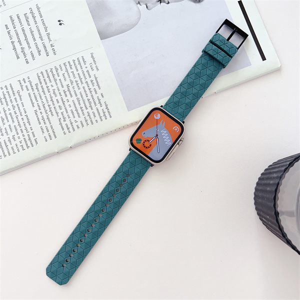 Dây Đeo Silicon Màu Trơn Mẫu Mới Cho iWatch 7 / 6 / 5 / 4 / 3 / 2 / 1 / SE Generation 38 / 40 / 41 / 42 / 44 / 45