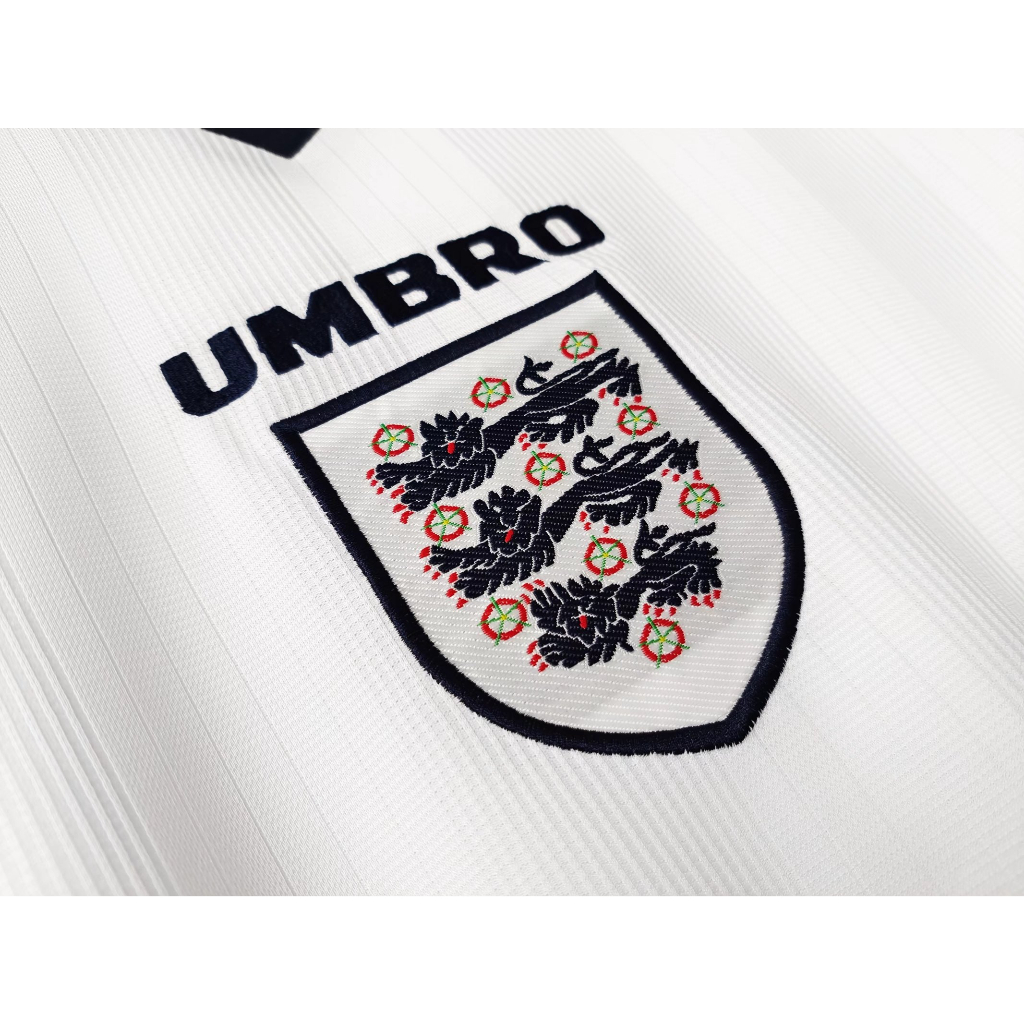Áo Bóng Đá Dài Tay Phong Cách Retro 96 ENG Home Away
