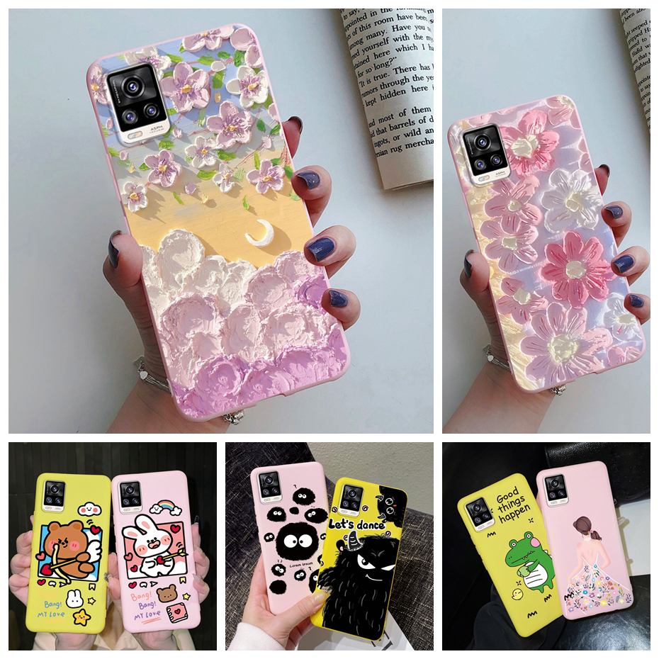 Ốp Điện Thoại TPU Silicone Dẻo In Họa Tiết Đáng Yêu Cho Vivo V20 / Vivo V20 Pro VivoV20 V 20 V2024 V