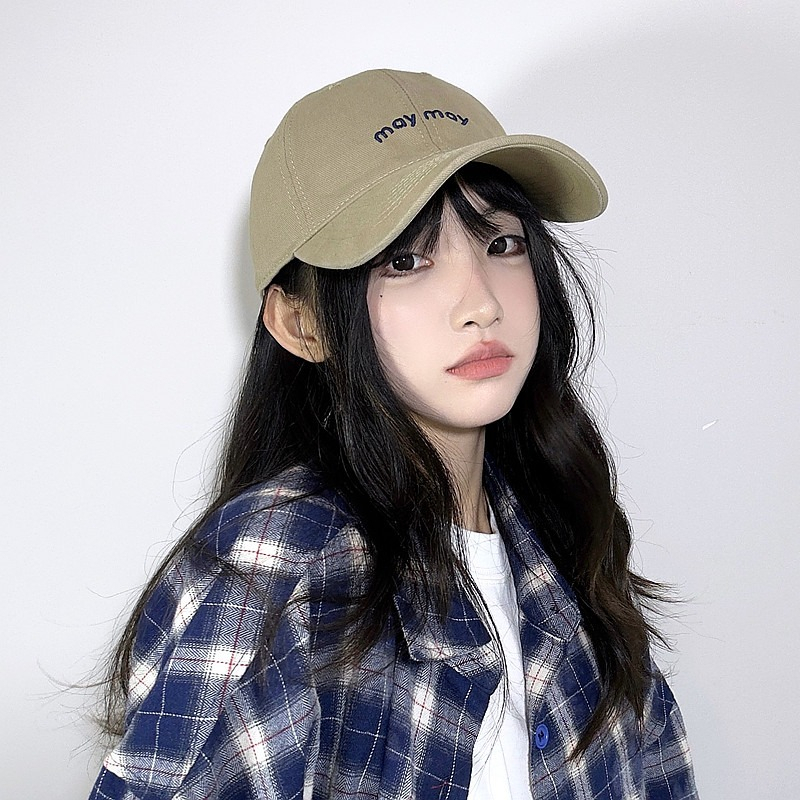 Mũ Lưỡi Trai Cotton In Chữ Đơn Giản Phong Cách Nhật Hàn Thời Trang Mới 2023