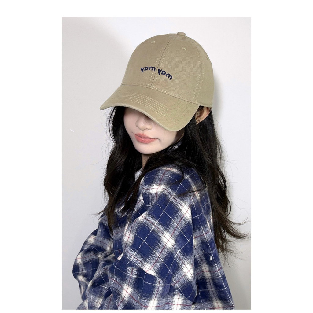 Mũ Lưỡi Trai Cotton In Chữ Đơn Giản Phong Cách Nhật Hàn Thời Trang Mới 2023