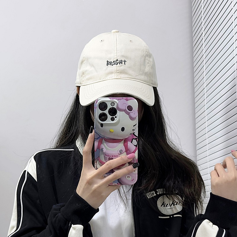 Mũ Lưỡi Trai Thêu Chữ Phong Cách Nhật Bản Cá Tính Cho Nữ