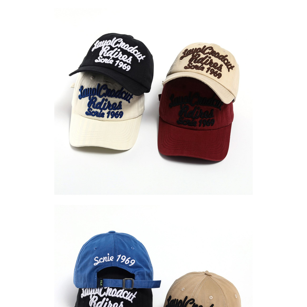 Mũ Lưỡi Trai Mềm Chống Nắng In Chữ Phong Cách Hàn Quốc Cho Cặp Đôi