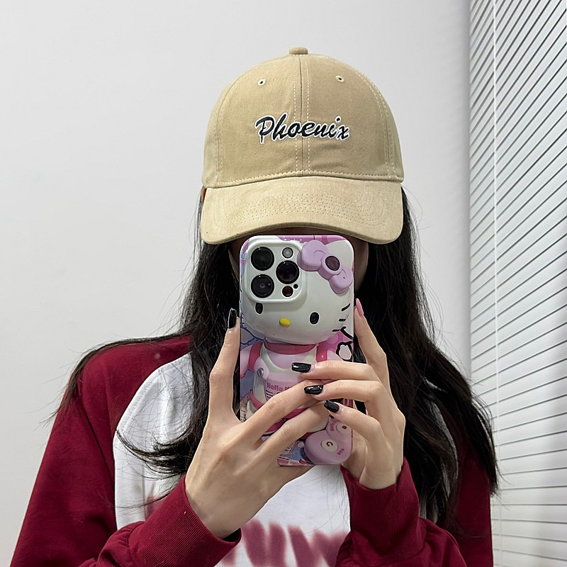 Mũ Lưỡi Trai Thêu Chữ Phong Cách Đường Phố Hàn Quốc