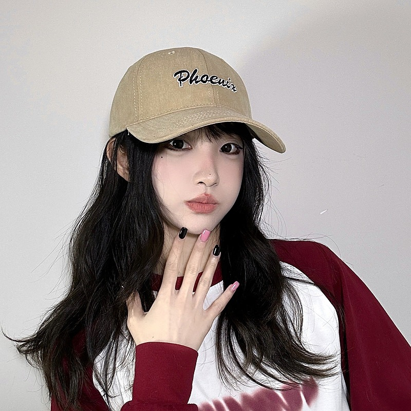 Mũ Lưỡi Trai Thêu Chữ Phong Cách Đường Phố Hàn Quốc