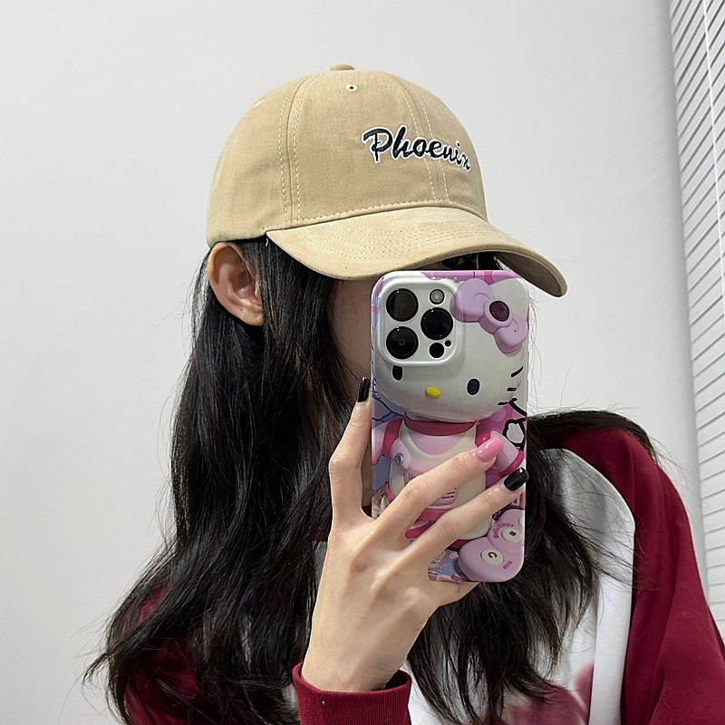 Mũ Lưỡi Trai Thêu Chữ Phong Cách Đường Phố Hàn Quốc