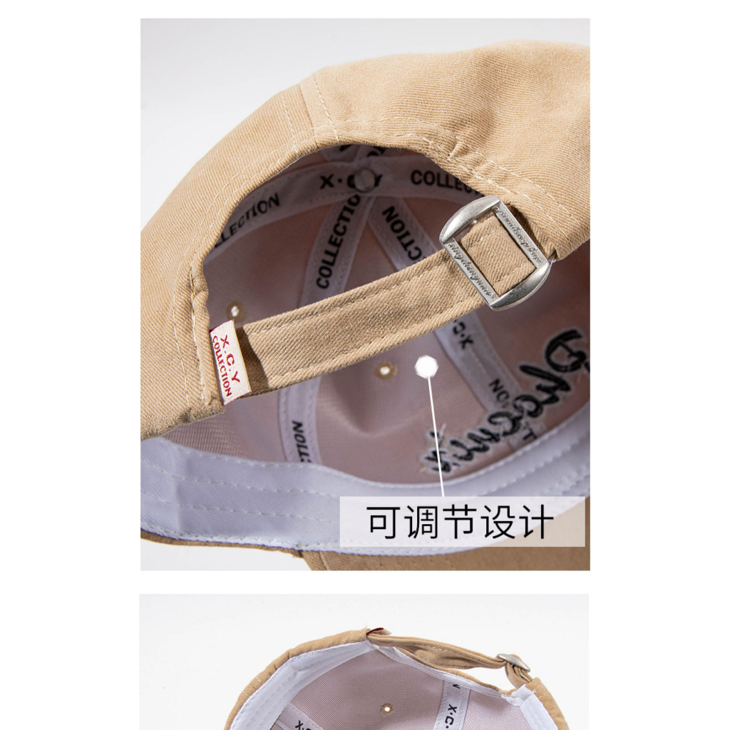 Mũ Lưỡi Trai Thêu Chữ Phong Cách Đường Phố Hàn Quốc