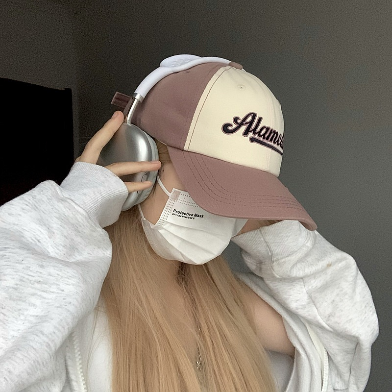 Mũ Lưỡi Trai Màu Hồng Phong Cách Preppy Thời Trang Xuân Hè Hàn Quốc Hàng Mới Dành Cho Bạn Nữ