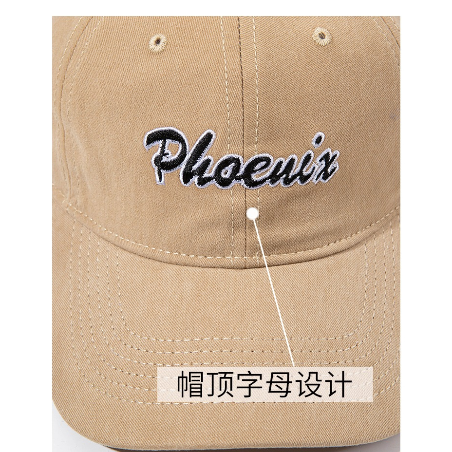 Mũ Lưỡi Trai Thêu Chữ Phong Cách Đường Phố Hàn Quốc