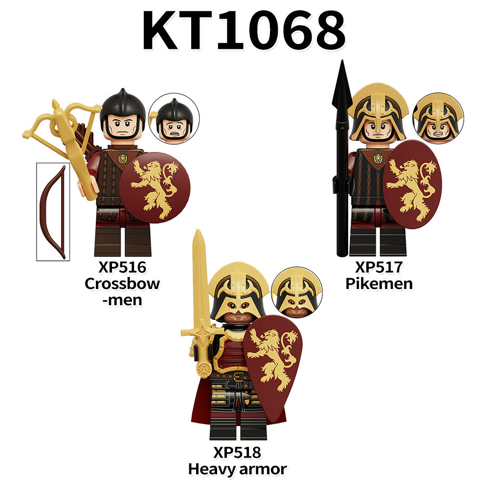 Đồ Chơi Khối Lính Băng Giá Và Lính Pikemen Nặng KT1068