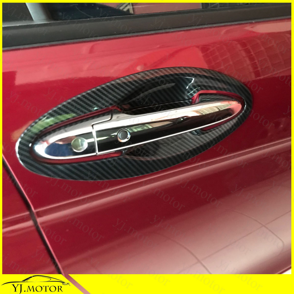 Ốp Bọc Tay Nắm Cửa Xe Hơi Bằng ABS Họa Tiết Sợi Carbon Cho 2014-2019 Honda City GM6