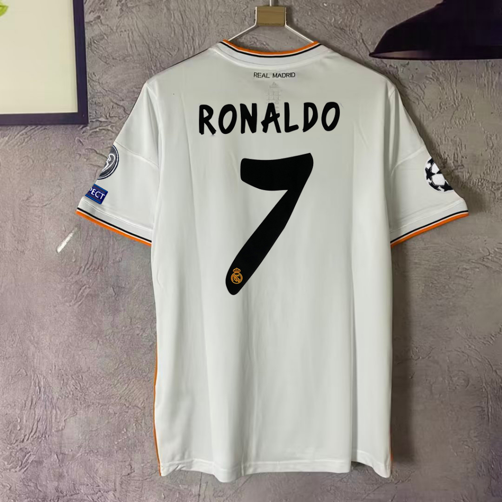 Áo Thun NgắN Tay In Chữ Real Madrid 2013-14 # 13 / 14