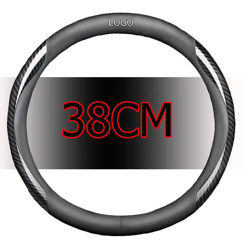 Nuw Bao Da Bọc Vô Lăng Xe Hơi mitsubishi x-pander outlander asx lancer pajero l200 l300 38cm Bằng Sợi carbon Siêu Mỏng Thoáng Khí