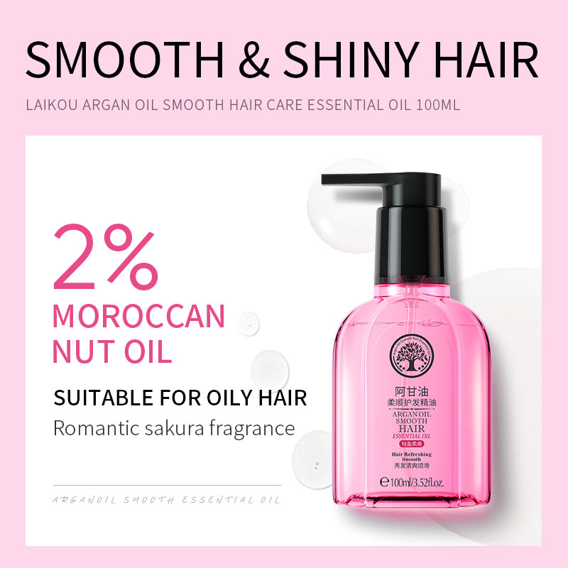 Tinh chất dưỡng tóc LAIKOU Sakura Morocco Argan cao cấp 60ml / 100ml