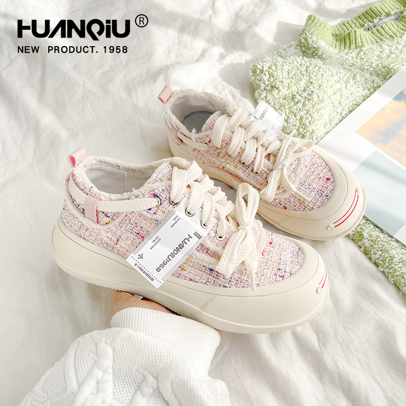 Giày vải nữ thiết kế nguyên bản mùa xuân 2023 giày thể thao thường ngày-HUANQIU