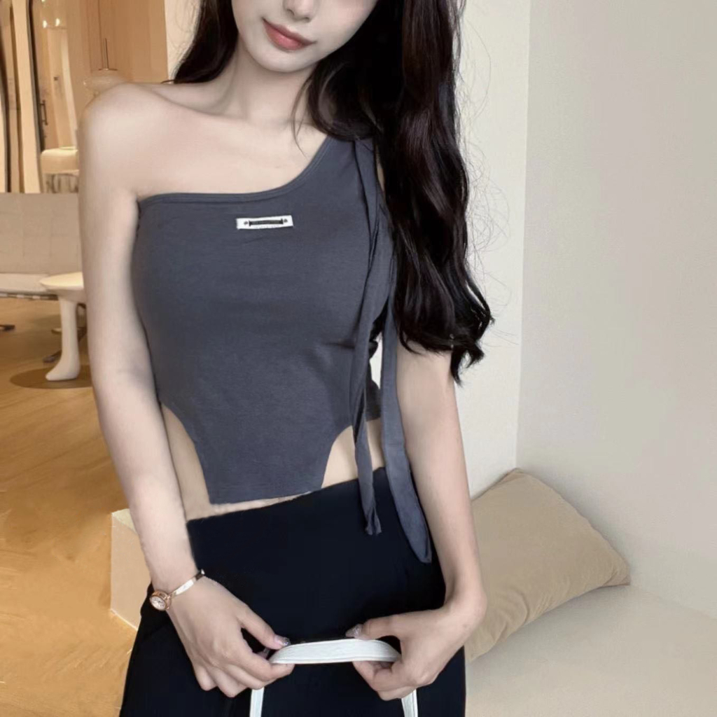 ZHELIHANGFEI Áo Camisole Trễ Vai Xinh Xắn Dành Cho Nữ