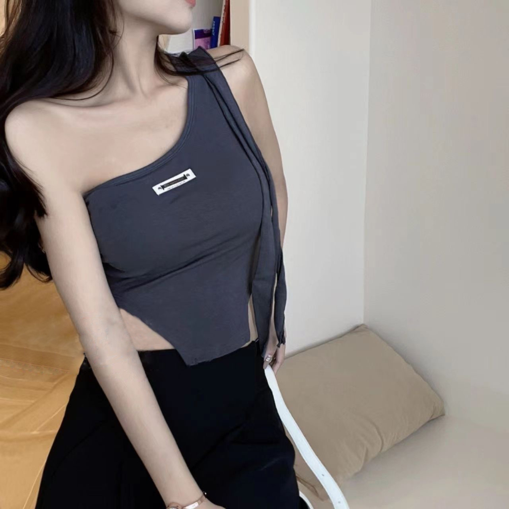 ZHELIHANGFEI Áo Camisole Trễ Vai Xinh Xắn Dành Cho Nữ