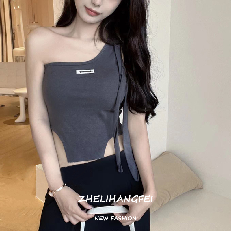 ZHELIHANGFEI Áo Camisole Trễ Vai Xinh Xắn Dành Cho Nữ