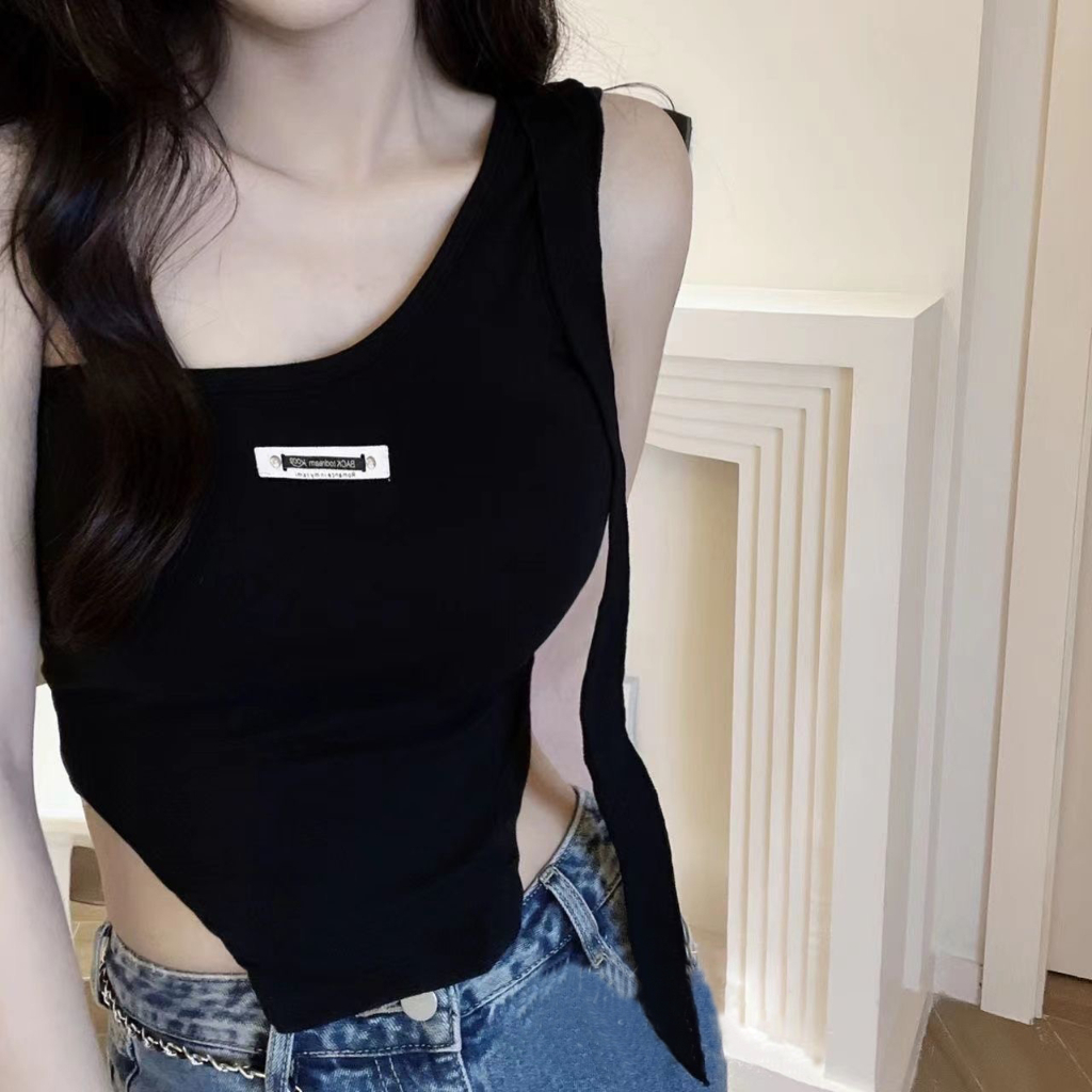 ZHELIHANGFEI Áo Camisole Trễ Vai Xinh Xắn Dành Cho Nữ