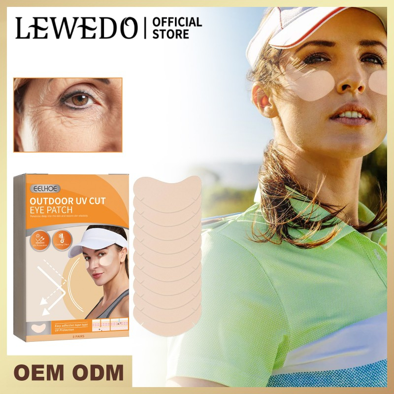 Bộ 5 / 10 Cặp Nhãn Dán Chống Nắng Bảo Vệ Mắt Dưỡng Ẩm Lewedo