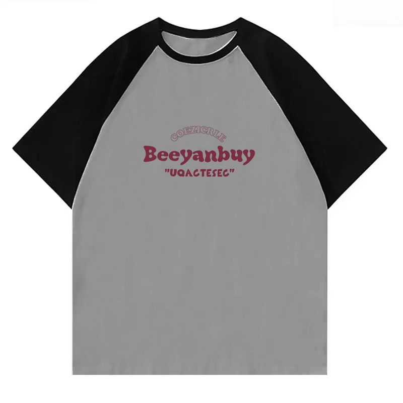 Áo Thun 100% Cotton Tay Lỡ Cổ Tròn In Chữ Thời Trang Mùa Hè Dành Cho Nữ