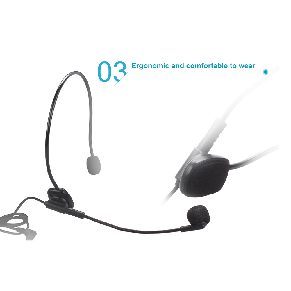 Micro Tai Nghe Có Dây Linh Hoạt 3.5mm Hỗ Trợ Dạy Học Giọng Nói